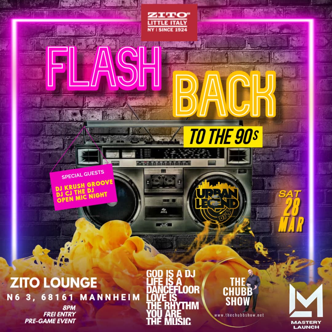 Flashback to the 90s — Zito Lounge, Mannheim