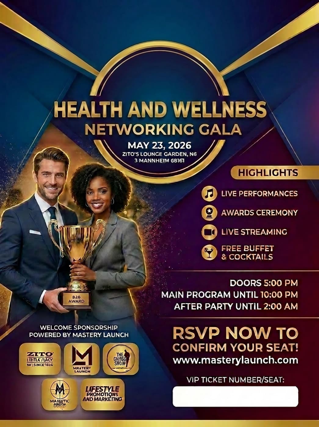 Health & Wellness Networking Gala — Zito's Lounge Garden, Mannheim